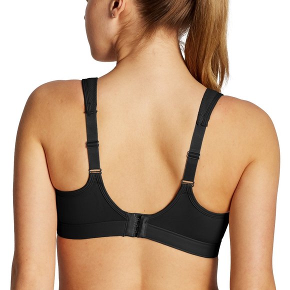 CHAMPION Spot Comfort Knit Sports Bra Black - Picture 3 of 4